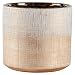 Rivet Rustic Crosshatch Indoor Outdoor Flower Plant Pot, 6.25"H, Bronze