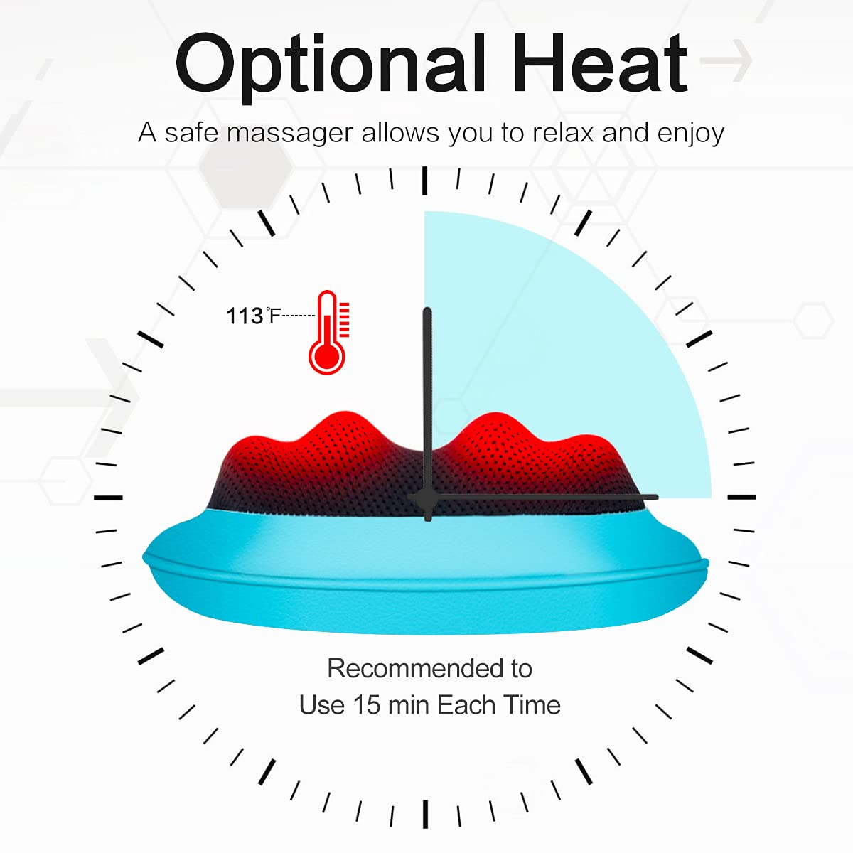 Mo Cuishle Electric Shiatsu Back Massager with Heat - Powerful 3D Kneading for Neck, Shoulder, Lower Back Pain Relief - Ergonomic Design for Home, Office, & Car - Gifts for Women, Men, Mom & Dad