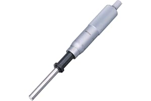 Mitutoyo 151-260 Micrometer Head, Middle Size, Heavy Duty, 0-50mm Range, 0.01mm Graduation, Plus /-0.004mm Accuracy, Plain Th