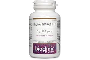 BioClinic Naturals ThyroVantage HT Thyroid Support, 90 Vegetarian Capsules, L Tyrosine 250 mg, Ashwagandha 75 mg, Guggul Extr