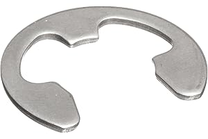 SMALL PARTS E-Style External Retaining Ring, Tapered Section, Radial Assembly, 15-7 PH Stainless Steel, Passivated Finish, 3/8" Shaft Diameter, 0.035" Thick, Made in US (Pack of 10)