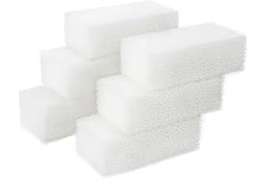 AQUANEAT 6-Pack Replacement Filter Sponge Pads, Aquarium Foam Insert Compatible with AquaClear 50, Fish Tank Filter Media