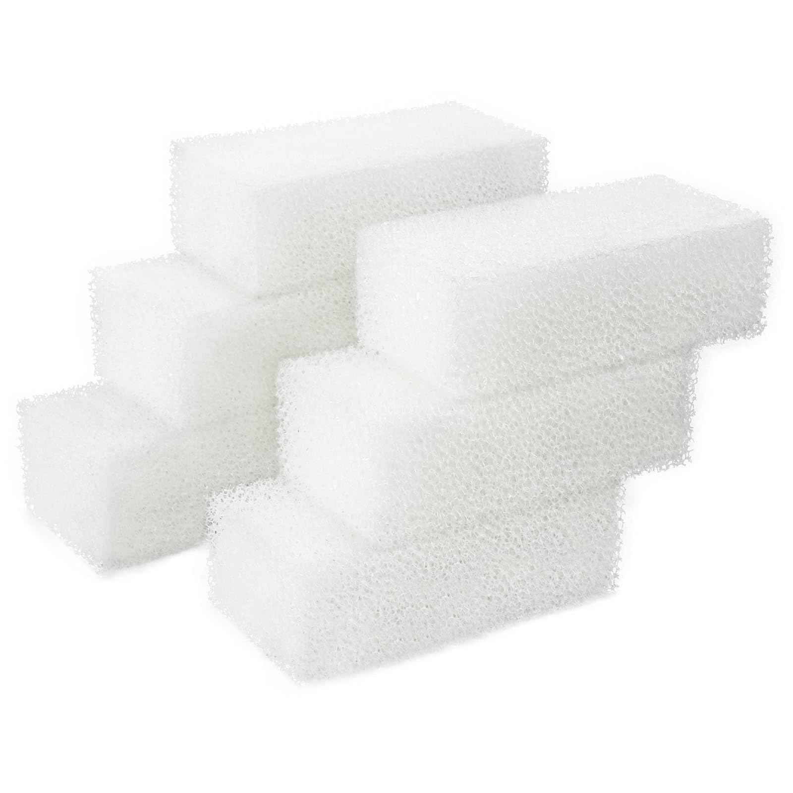 Photo 1 of AQUANEAT 6-Pack Replacement Filter Sponge Pads, Aquarium Foam Insert Compatible with AquaClear 50, Fish Tank Filter Media