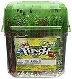 Wrapped Sour Punch Candy Straw Twists 4 Flavors - 195 Ct. Tub,4.23LBS (1918g )
