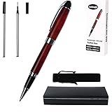 KZL908 gel roller pen with gift box two ink.red Barrel Classic Design Black Ink (0.7mm） (red)