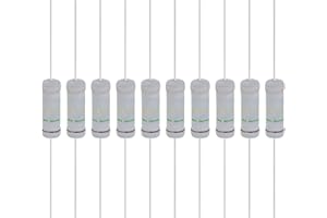 YOKIVE 10 Pcs 150K Ohm 5 Watts Metal Oxide Film Resistor, 5% Tolerance Resistor Axial Lead | Flame Proof for DIY Electronic Circuits, Audio-Video Projects