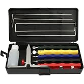 Sharpening System, Kitchen FiX Angle Knife Sharpener Knife Sharpener Kit Grinder Sharpening Stone Set Diamond Sharpening System Tools for Chef Home