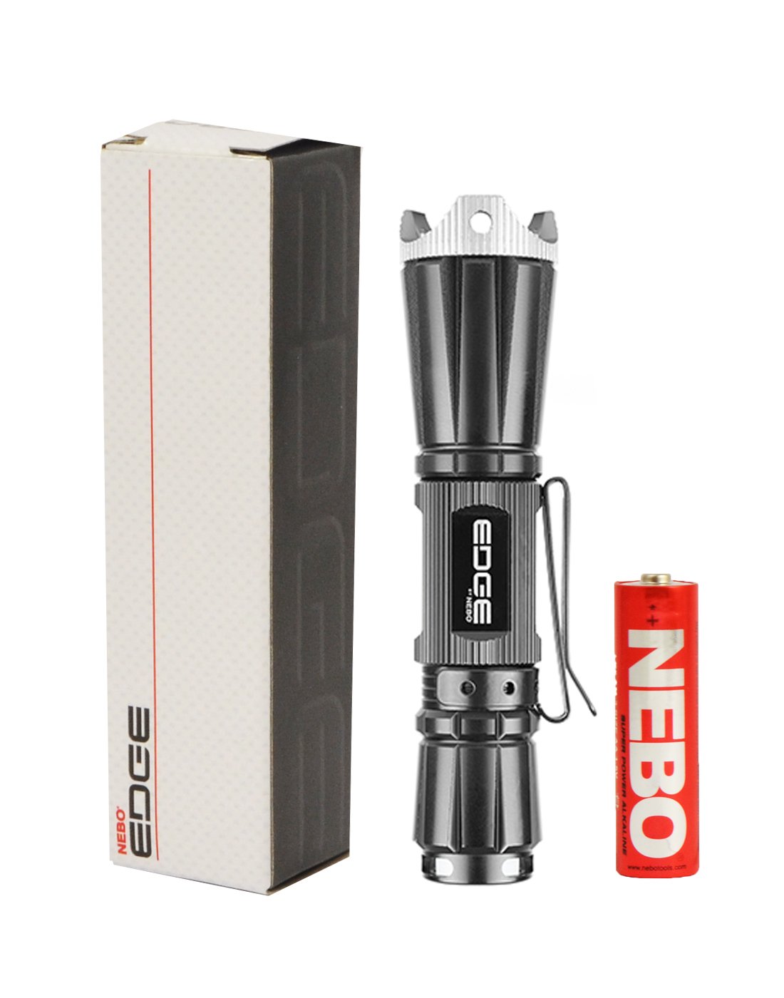 nebo edge 200 flashlight Nebo Edge 200 Lumens Flashlight Black 4 7x1 3x1 2