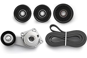 JAVOUKA Drive Belt Component Kit Fit for Ford F-150 F-250 F-350 Lobo 2004, Fit for Ford Expedition Mustang 2005-2006, Fit for Lincoln Navigator 2005-2006, OE# 38274 1L2Z6B209AA 1L2E6B209CB