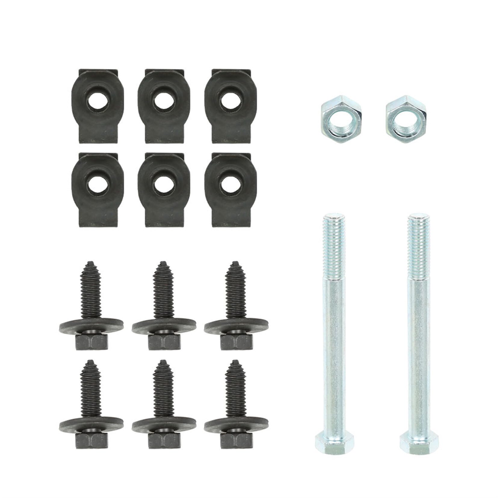 Photo 1 of 16-Pack Front Leaf Bracket Mounting Eye Bolts J-Clips Replacement for Camaro 1967-1981 Replacement for Firebird 1967-1981