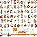 144 PCS Assorted Christmas Temporary Tattoos, Waterproof Body Face Stickers Birthday Stocking Stuffed Xmas Gifts Party Favors for Adults Kids, 72 Patterns