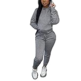 KANSOON Sweatsuits for Women Set 2 Piece Outfits Long Sleeve Hoodie Top and Jogger Pants Tracksuit