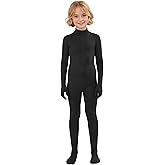 ATHX Kids High Stretch Halloween Cosplay Party Bodysuit Costume Child Spandex Back Zipper Headless Zentai Skin Suit Unitard