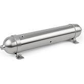 CNWZYMX 1.5 Gallon Air Compressor Tank Seamless Polished Surface Aluminum | 5 G1/4 Ports, with Switch Valve, for Air Suspension Ride Bag Storage Tank Car Train Truck Horn