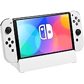 KEKUCULL TV Docking Station for Switch and Switch OLED,Switch Docking Station with 4K 1080P HDMI Adapter and USB 3.0 Port,Replacement for Official Switch Dock(White)