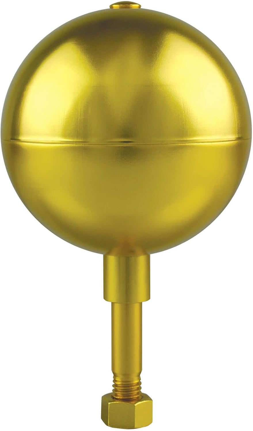 Gold Ball Ornament Flag Pole End Cap Topper Finial (3 in