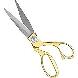 Wild & Bold Scissors,Professional Heavy Duty Tailor Scissors 8" Gold with Ultra Sharp Stainless Steel Blade Shears Multipurpo