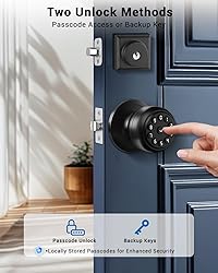 WREO Keypad Smart Door Knob Lock, Keyless Entry