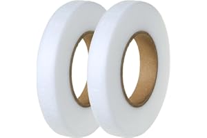 JCKHXG Hemming Tape ，100 Yards 1/2 Inch，2 Rolls Iron On Hem Tape ，Iron on Tape for Hemming, Stitch Witchery Tape Sewing Tape (White,50 Yards Each)