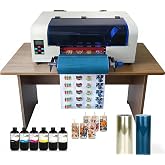 SYLCYS A3+ DX7 UV DTF Sticker Printer Come with Software A/B Film and Inks | Automatic laminating,Aumatic cleaning ,installed white ink circulation,Easy to setup and operating
