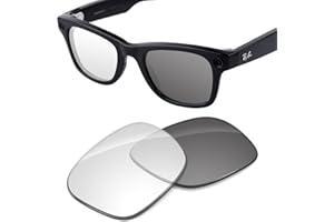 Tintart Replacement Lenses Compatible with RayBan Meta Wayfarer RW4006 50mm AI Glasses, UV Protection, Transition