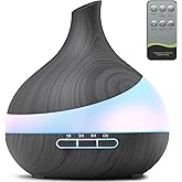 HJTHJT 500ML Essential Oil Diffuser: Aroma Diffuser with Remote Control for Hotel Spa Yoga Room - Humidifiers for Bedroom wit