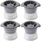 4PCS Small Sphere Ice Mold - Makes about 5CM (1.96") Crystal Clear Ice Balls,Silicone Reusable Ice Cube Trays for Whiskey, Bo