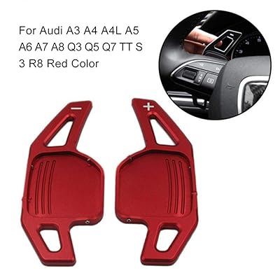 LianLe 1 Pair Car Steering Wheel Shift Paddle, Aluminum Steering Wheel Shift Paddles Shifter for V Audi A3 A4 A4L A5 A6 A7 A8 Q3 Q5 Q7 TT S3 R8, (Left+Right)&nbsp;&nbsp; high Grade