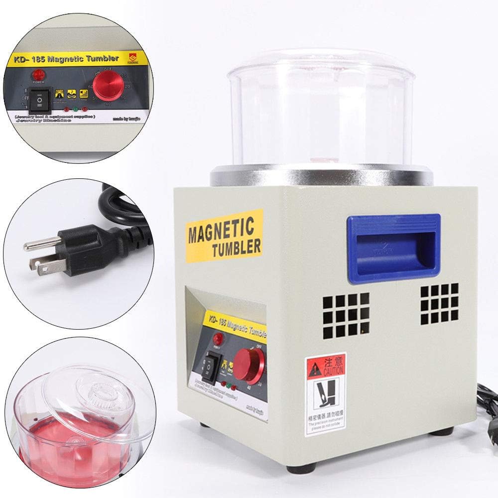 185mm Magnetic T185 Jewelry Polisher Finisher 220V Finishing Machine Gold/Silver