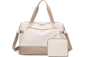 VNINE Travel Duffel Bags for Women: Weekender Bags with Shoe Compartment Carry on Overnight Bag with Toiletry Bag Gym Bag wit