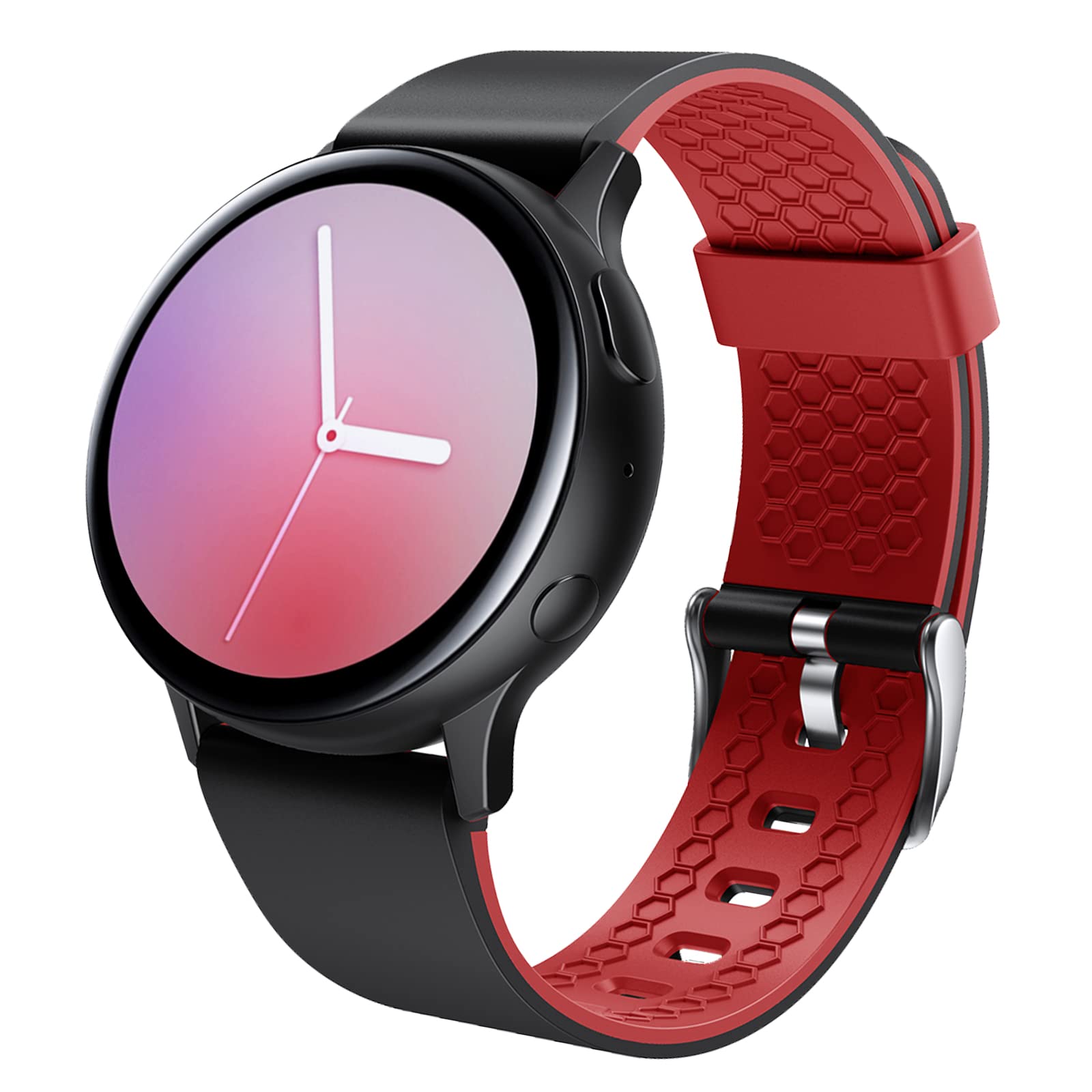 FunBand Compatible with Galaxy Watch5 40mm 44mm /Galaxy Watch5 Pro 45mm Galaxy Watch 4 40mm /44mm,20mm Printed Soft Silicone Classic Bracelet Replacement Band fit for Watch 4 Classic 42mm / 46mm