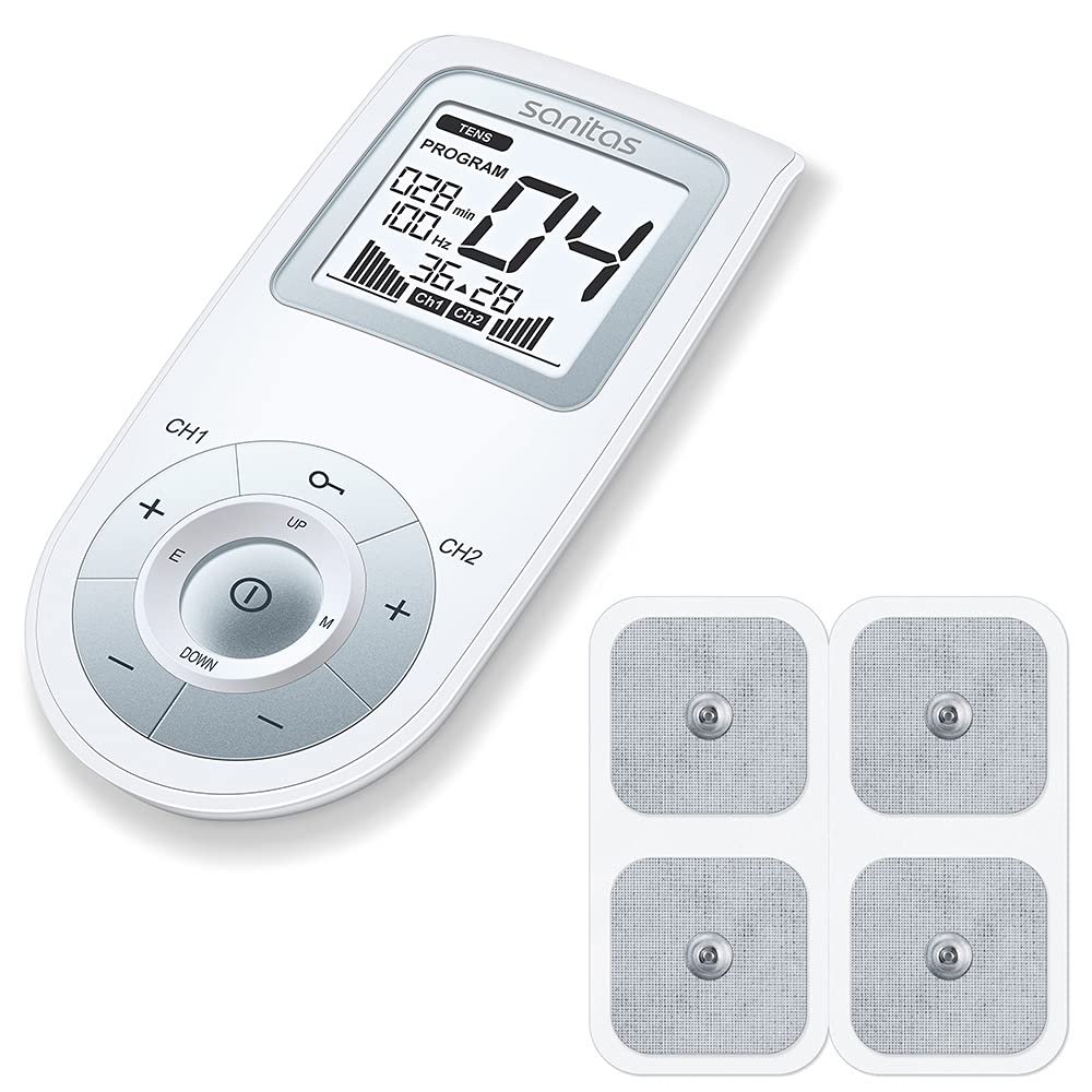 Sanitas SEM 43 digital EMS / TENS stimulation current device for pain relief, muscle stimulation and relaxation