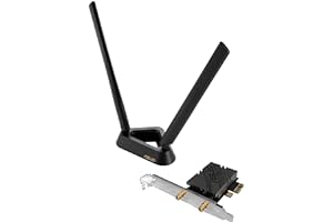 ASUS PCE-BE92BT WiFi 7 PCI-E Adapter with 2 External Antennas. Supporting 6GHz Band, 320MHz, Bluetooth 5.4, WPA3 Network Secu