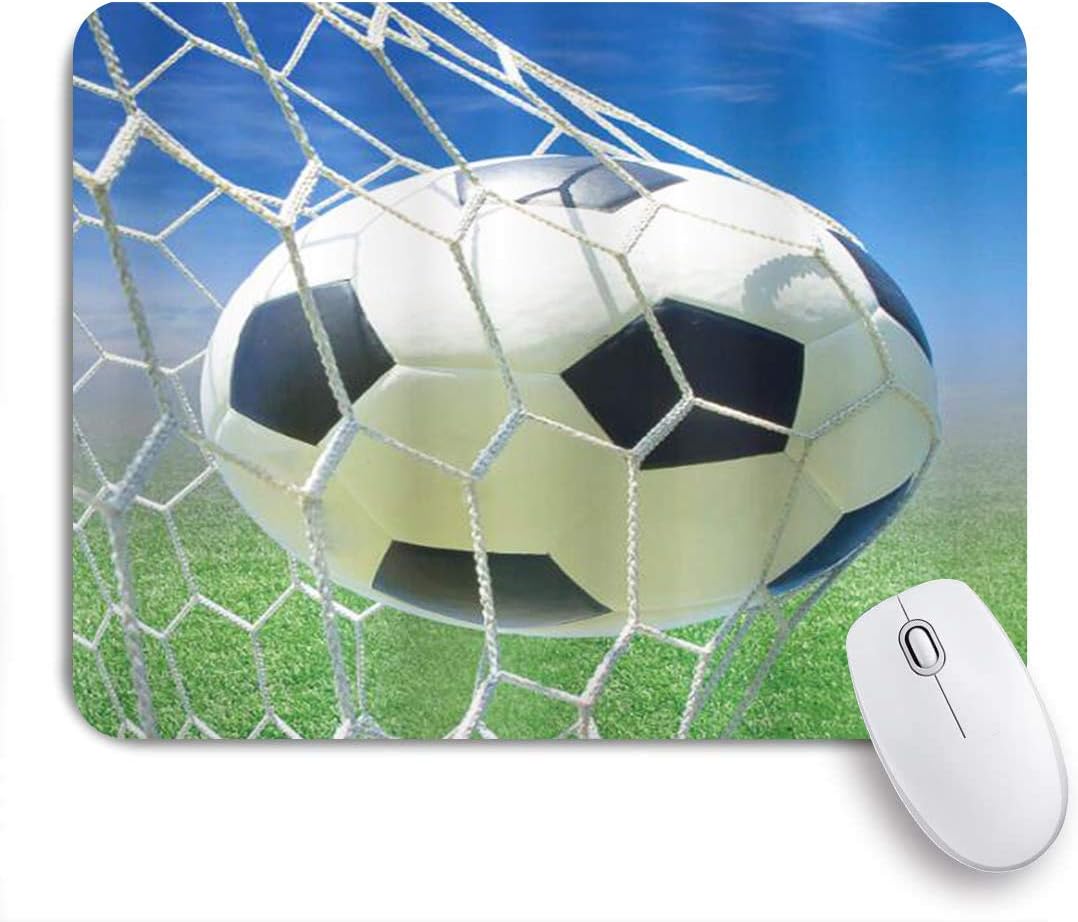 Amazon Co Jp Patinisaマウスパッド スポーツサッカーゴールネットサッカーゲームフィールドグラススカイボール ゲーミング オフィ良い 滑り止めゴム底 ゲーミングなど適用 マウス 用ノートブックコンピュータマウスマット Computers Peripherals
