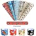 Golray 48 PCS Pirate Slap Bracelets Party Favors Snap Bands for Kids Birthday Christmas Goodie Bag Pinata Fillers Giveaways, Pirate Party Supplies