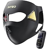 Red Light Therapy for Face，4D Red Light Therapy Mask with 4 Color Light Modes (Red+Infrared/Red/Blue/Orange), 850NM Infrared LED Face Mask Light Therapy with 4000mAh Rechargeable Remote, Timer