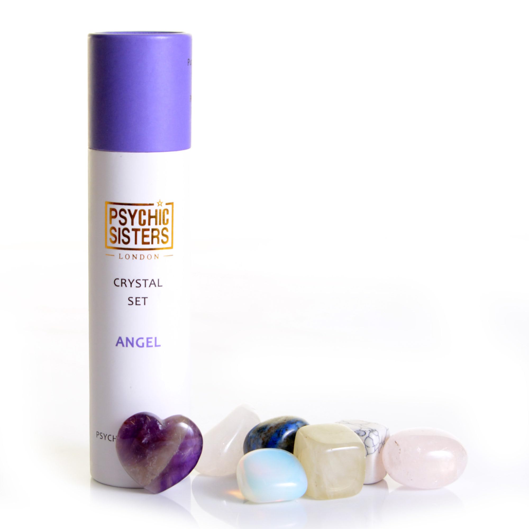 Psychic Sisters - Crystal Set - 7 Different Gemstones - Reiki Cleansed & Energised (Angel)
