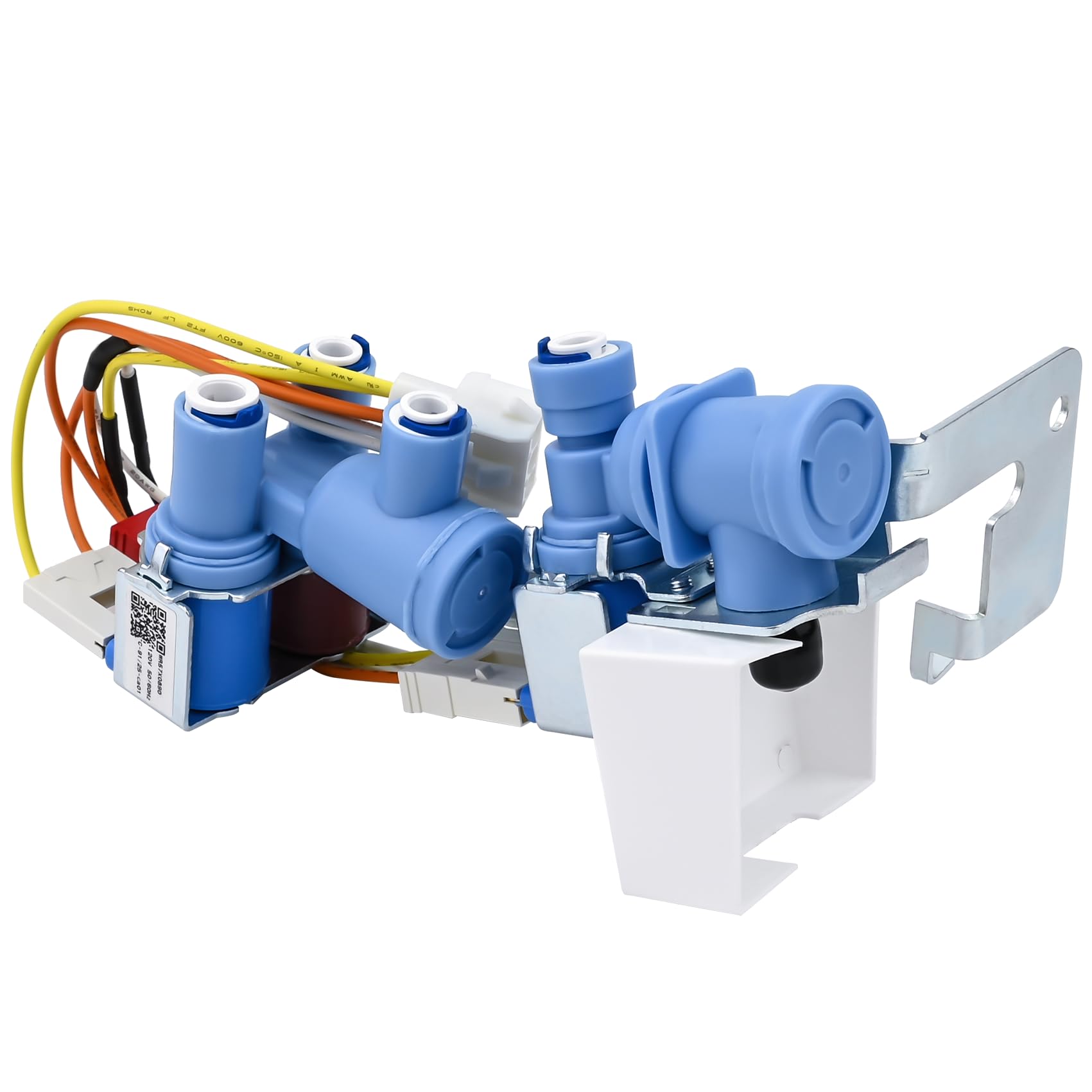 Photo 1 of WR57X30890, WR57X30891 Water Inlet Valve Compatible with ge, hotpoint, haier Refrigerator: GNE25JYKGFFS, GNE27JMMAFES, GSS25GMHKCES etc. Isolation Valve and Jumper WR57X26569, AP6891693, PS12727426