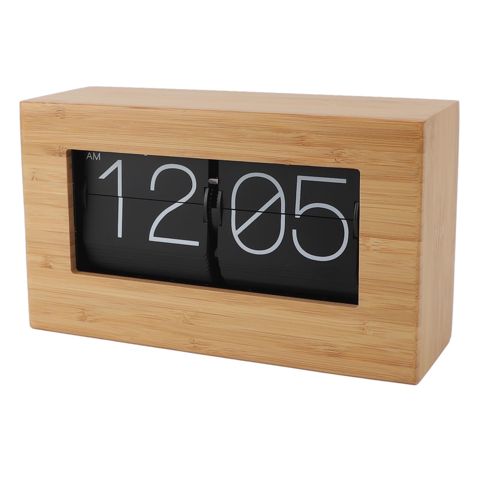 ciciglow Page Turning Clock, Versatile Placement Options Automatic Page Turning Clock 12 Hours Digital Display Mechanical Flip Down Clock for Bedroom Study Office