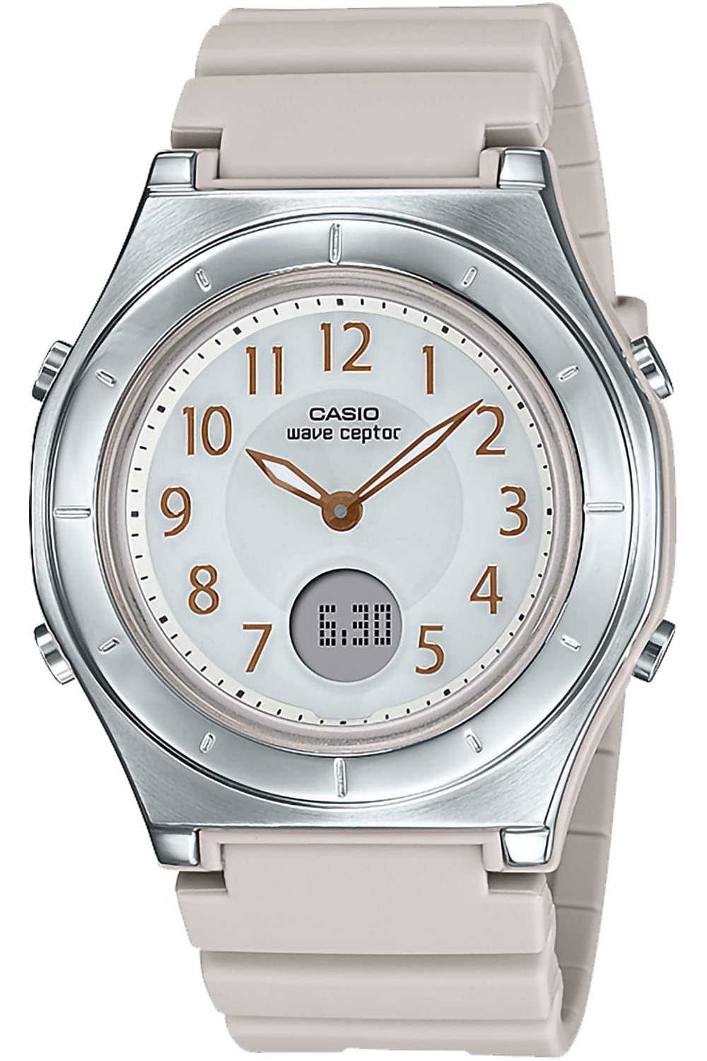WAVE CEPTOR(ウェーブセプター) Casio LWA-M145 Series Watch Wave Sceptor, beige, (greige), 1 piece, Resin Band