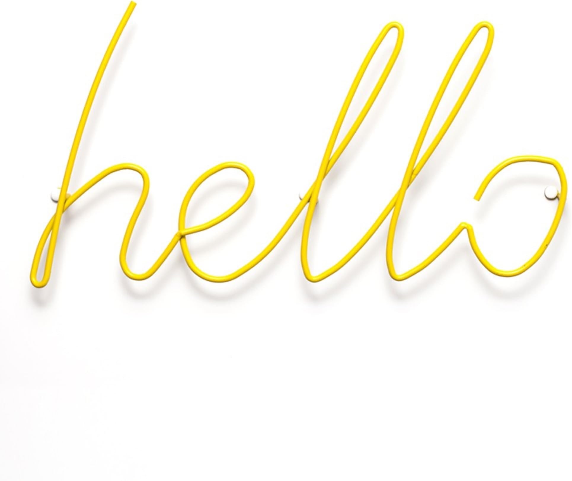 Block Design Hello Coat Rack - Yellow