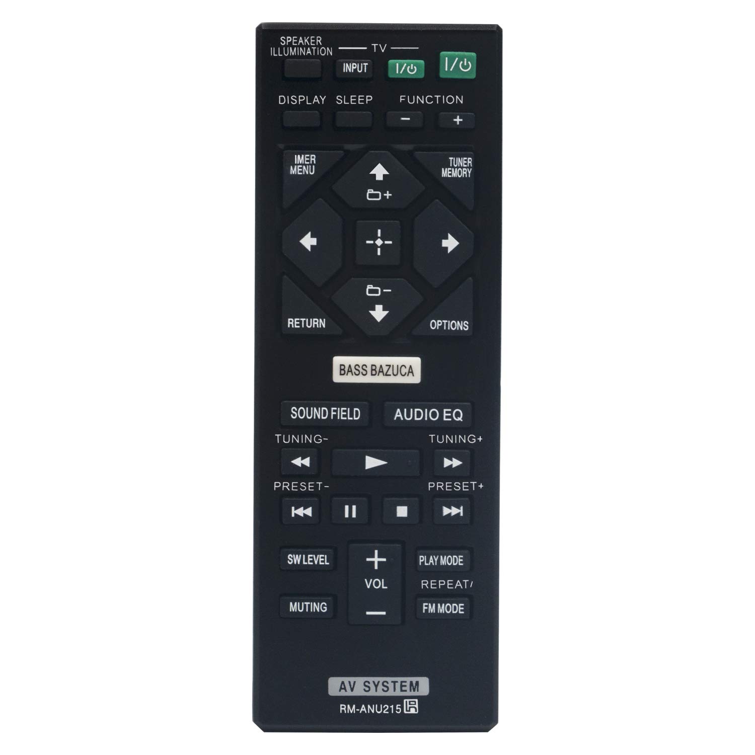 RM-ANU215 Remote Control Replacement - VINABTY RM ANU215 Remote Control for SONY Audio System HT GT1 SS GT1 HT-GT1 RMANU215 Remote Controller