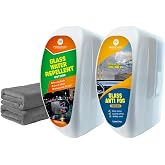 PRAZISCHUTZ Car Water Repellent &amp; Anti-Fog for Windshield &ndash; Advanced Hydrophobic Coating, Clear Vision, Long-Lasting Protection, Easy Apply for Cars, Trucks, SUVs