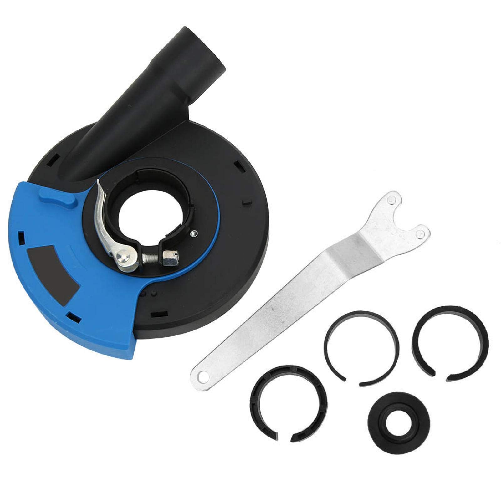 5in Dust Shroud Protective Cover Grinding Cover Blue Black PC Plastic Metal Grinding Dust Shroud Grinding Angle Grinders Accessories for Stone Grinding, Wall Grinding,etc