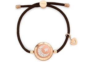 TOTWOO Touch Bracelets for Couples, Vibration & Light up for Love Couples | Long Distance Relationship Gifts for Girlfriend Bluetooth Pairing Jewelry