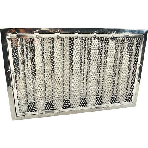 CAPTIVE AIRE Baffle Grease Filter for Captive-Aire Stainless steel 16" H x 25" W HRSA1625