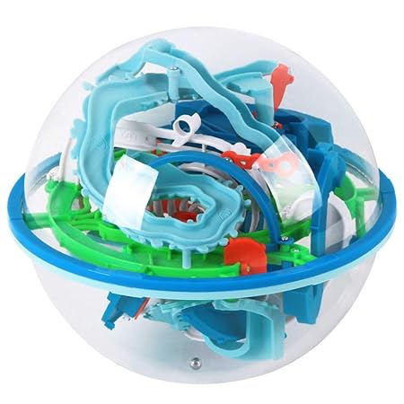 MKYVERAY 3D Kugellabyrinth Puzzleball-138Bunt Gleichgewicht Ball Geduldsspiel Kugelspiel Magic - Geschicklichkeitsspiel