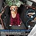 Lantoo Dog Seat Cover, Large Back Seat Pet Seat Cover Hammock for Cars, Trucks, SUVs with Nonslip Backing, Side Flaps, Waterproof, Soft