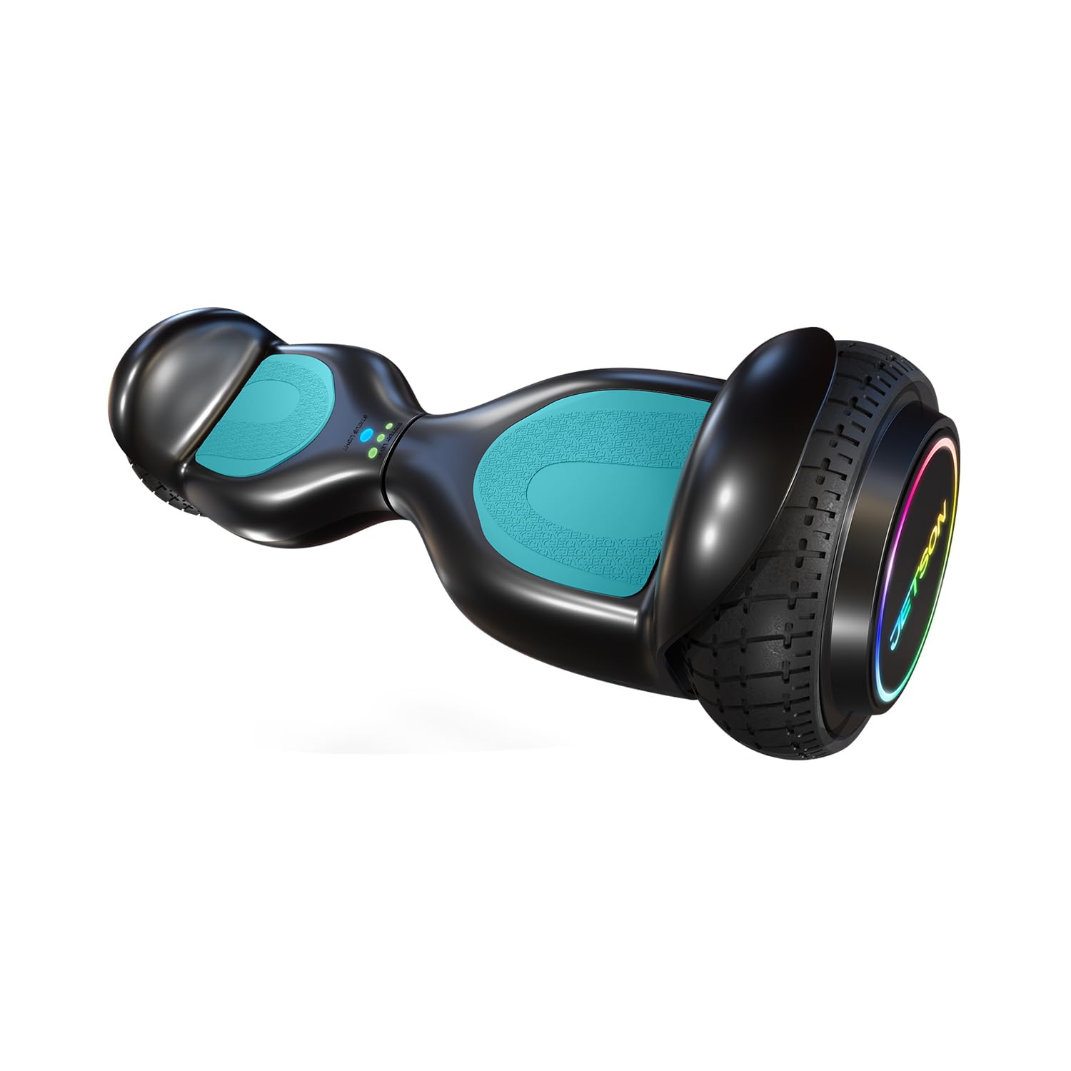 Photo 1 of ***DAMAGED - SEE NOTES/PICTURES*** Jetson Dash Hoverboard, Top Speed of 5 mph, Light-up LED Rims, Anti-Slip Grip Pads, 120 Watt Motor, Ages 6+, Black, JDASH-BLK