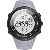 KXAITO Men's Watches Sports Outdoor Waterproof Military Digital Watch Date Multi Function Tactics LED Face Alarm Stopwatch for Men 6256